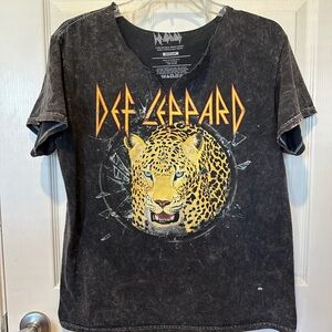 Def Leppard Acid Wash Tshirt